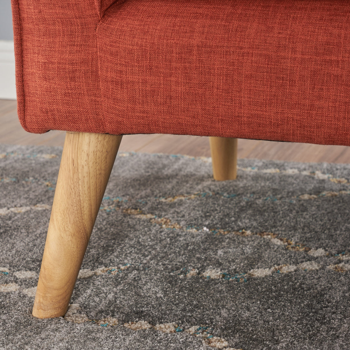 Christopher Knight Home Mariah Mid-Century Modern Loveseat, Muted Orange Christopher Knight Home