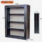 Houstimi Black 11x16 Large Shadow Box Frame Deep Shadow Box with Shelves Pet Memorial Shadow Box Display Case with Linen Back for Handicrafts,Picture Frames,Medals,Coins,Pins Collection and More Houstimi