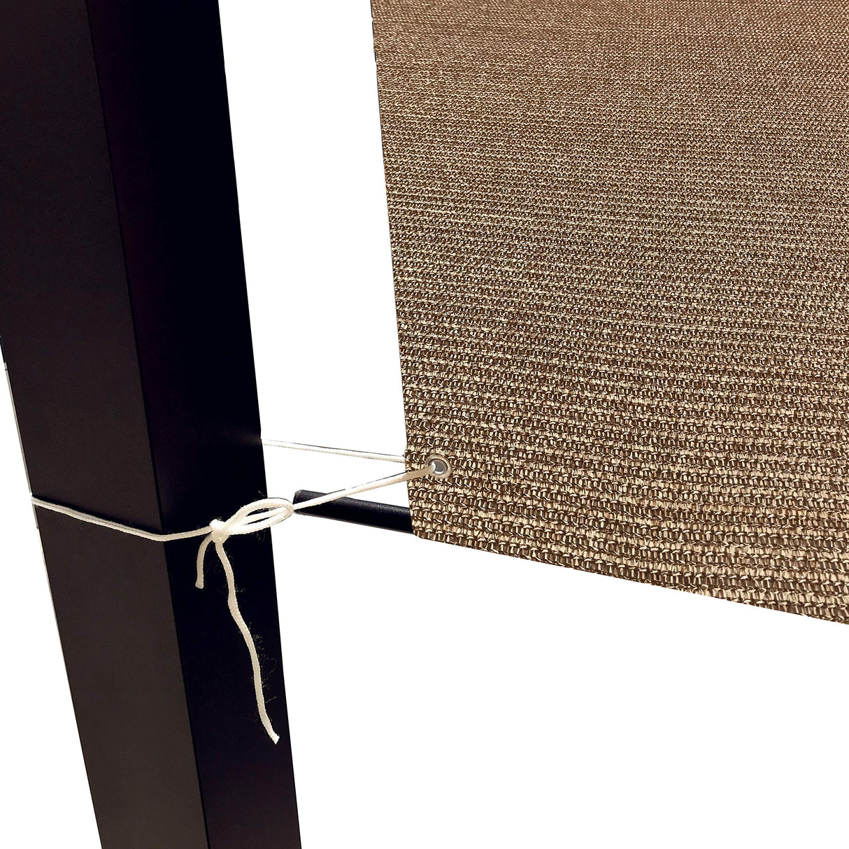 16 x 6.5 Ft Universal Pergola Replacement Canopy Shade Cover with Breathable HDPE Fabric & Rod Pockets (16' L x 80'' W, Walnut) Alion Home