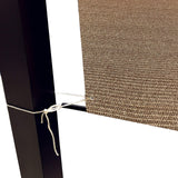 16 x 6.5 Ft Universal Pergola Replacement Canopy Shade Cover with Breathable HDPE Fabric & Rod Pockets (16' L x 80'' W, Walnut) Alion Home