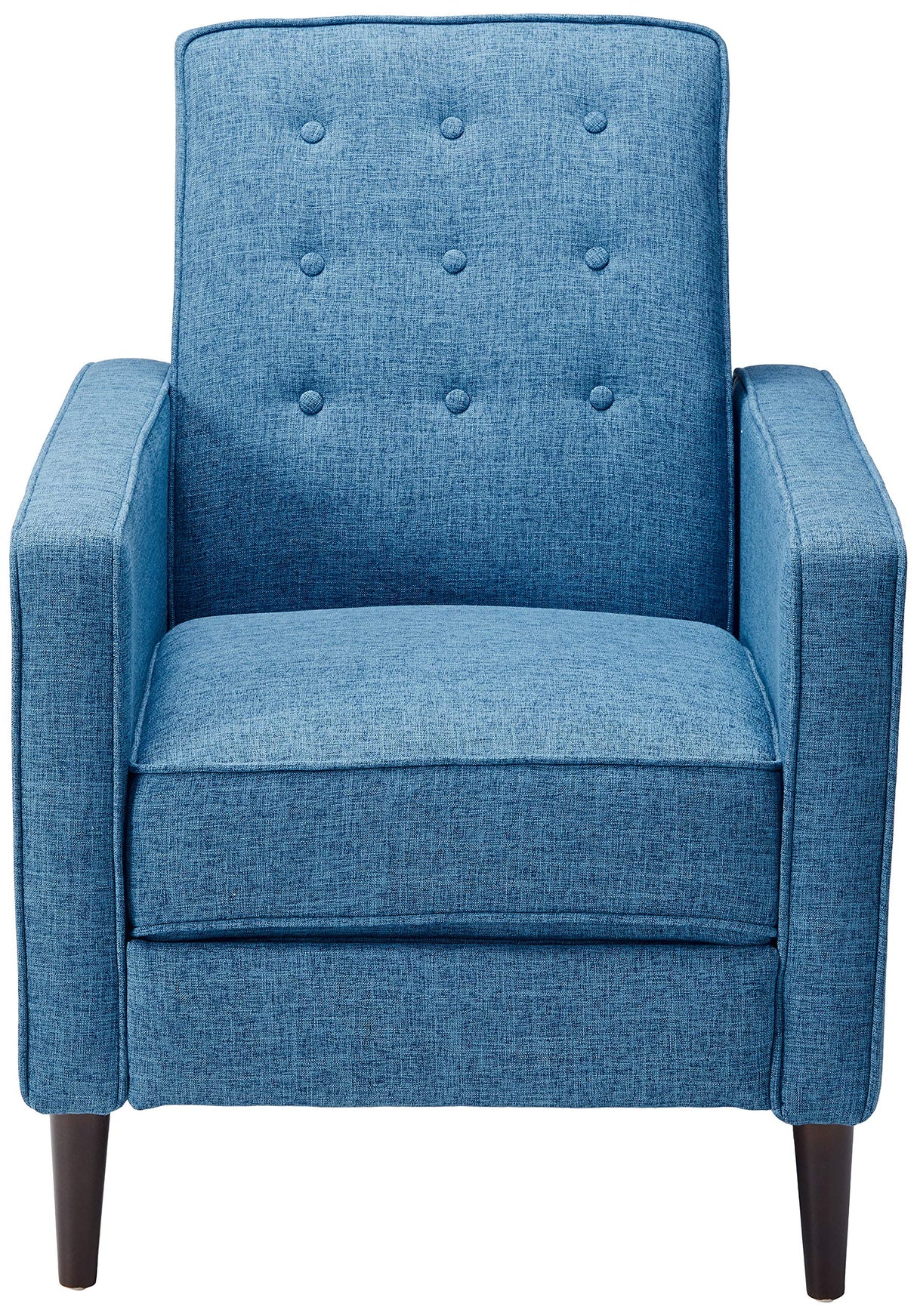 Christopher Knight Home Macedonia Mid Century Modern Tufted Back Fabric Recliner (Muted Blue). GDFStudio