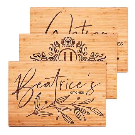 Personalized Cutting Board, 15 Designs - Gifts for Couples, Housewarming Gifts, Bridal Shower, Wedding Gift for Her, Engraved Kitchen Sign - 9X6" Lara Laser Works