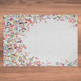 Ambesonne Music Jigsaw Puzzle for Adults, Colorful Musical Notes Frame Festival Singing Enjoyment Fashion Themed Print, Heirloom-Quality Fun Activity Durable Cardboard, 1000 pcs, White Multicolor Ambesonne