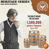 5 Gallon Oak Barrel - Wooden Whiskey Barrel Wine Barrel (20 Liter) - for The Home Brewer, Distiller, Wine Maker - New American 20L Oak Barrels for Aging Whiskey, Bourbon, Mead (HERITAGE SERIES) THOUSAND OAKS BARREL