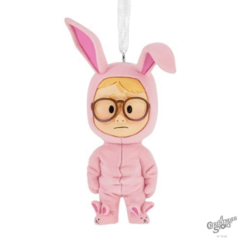 Hallmark A Christmas Story Ralphie in Bunny Suit Stylized Christmas Ornament, Christmas Movie Gifts Hallmark