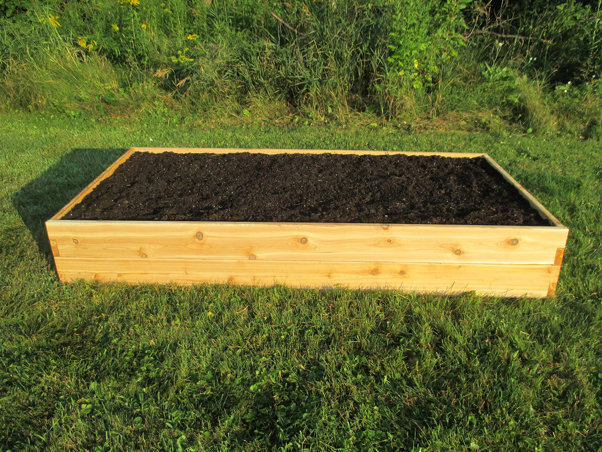 Infinite Cedar Premium Cedar Raised Garden Bed - 3' x 6' x 11" - Handcrafted in Maine from North American Western Red Cedar Wood Infinite Cedar