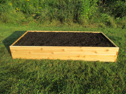 Infinite Cedar Premium Cedar Raised Garden Bed - 3' x 6' x 11" - Handcrafted in Maine from North American Western Red Cedar Wood - WoodArtSupply