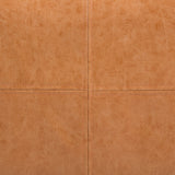 SIMPLIHOME Brody 30-inch Wide Large Square Coffee Table Pouf in Distressed Brown, Vegan Faux Leather Ottoman, Footrest, or Extra Seating for Living Room, Assembled SIMPLIHOME