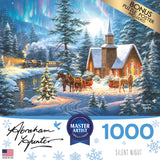 RoseArt - Abraham Hunter - Silent Night - 1000 Piece Jigsaw Puzzle for Adults RoseArt