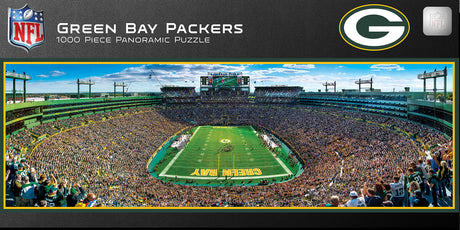 MasterPieces 1000 Piece Sports Jigsaw Puzzle - NFL Green Bay Packers Endzone View Panoramic - 13"x39" Masterpieces
