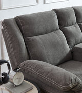 Power Reclining Sectional Sofa Set, Premium Fabric Recliner Couch with USB Port/Console Storage/Cup Holders Home Theater Sectional Sofa Set Secsofier