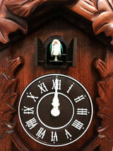 Rylai Cuckoo Clock Vintage Large Wooden Wall Clock Handcrafted 13x9.5 Inch Brown Rylai