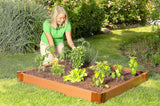 Frame It All Two Inch Series 4ft. x 4ft. x 5.5 in. Composite Raised Garden Bed Kit Frame It All