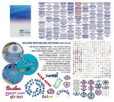 Brother NQ1700E Embroidery Machine, 6" x 10" Field Size, Cuts Jump Stitches, Wireless, Includes BES Lettering Software + Brother Magnetic SAMF180 Hoop + Mr. Vac & Mrs. Sew - Embroidery Magic Video Brother