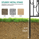 YITAHOME Birdcage Shape Garden Arch Arbors, 9.8'H x 6.8'W Pergola Pavilion for Climbing Plants Outdoor, Wedding Arches for Ceremony Party, Metal Garden Arbor for Patio, Backyard (Black) YITAHOME