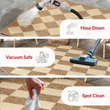 nuLOOM 8' x 10' Outdoor Performance Area Rug, Stain Resistant, Weather Resistant, High Traffic, Patio, Balcony, Outside, Sabina Brown nuLOOM