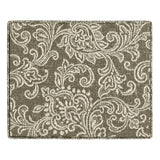 HomePop Home Decor |K7646-A880| Upholstered Modern Rectangular Storage Ottoman | Hinged Lid Ottoman with Storage for Living Room & Bedroom, Brown Jacobean Print HomePop