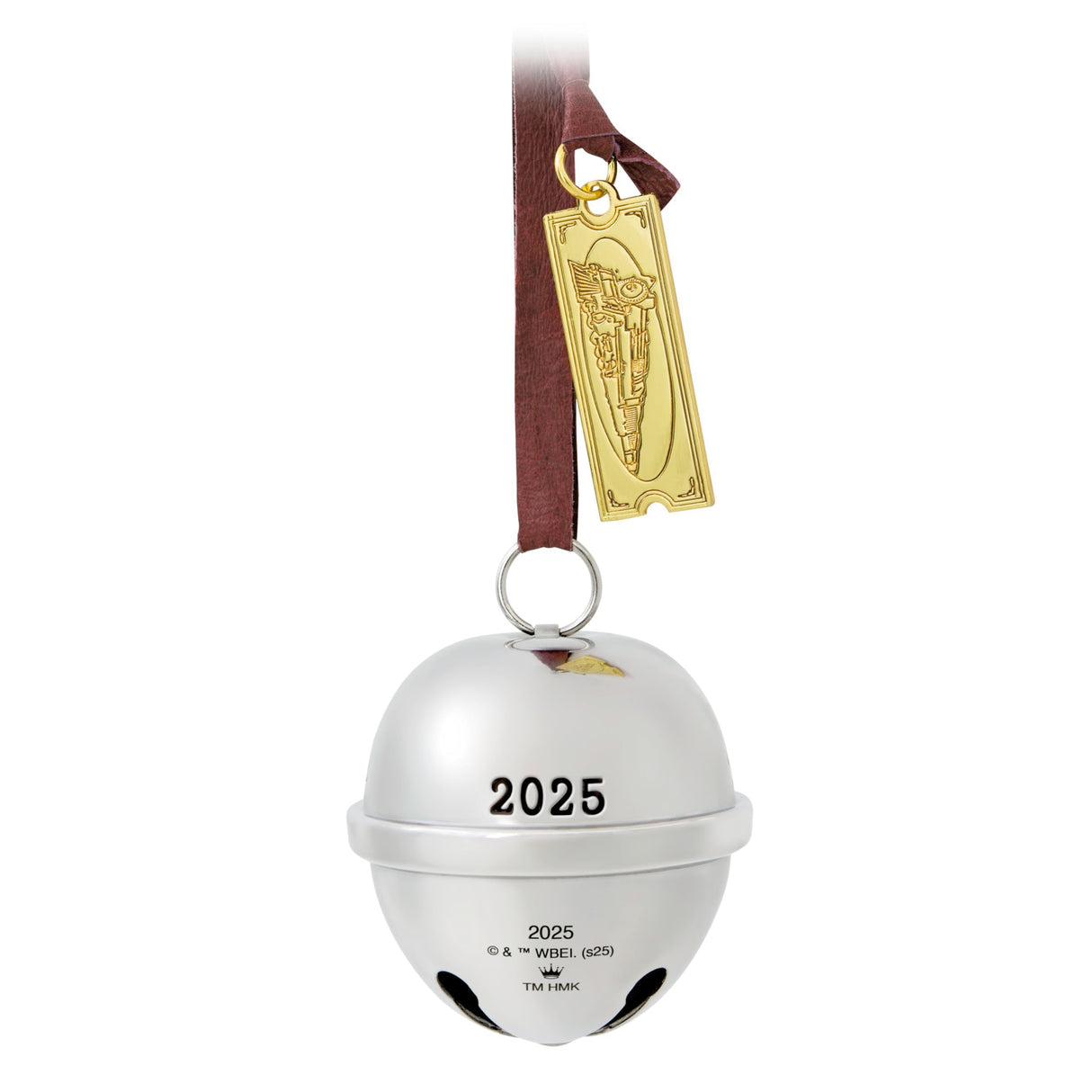 Hallmark Keepsake Christmas Ornament 2025, The Polar Express Santa's Sleigh Bell 2025, Metal, Christmas Movie Gifts Hallmark Keepsake