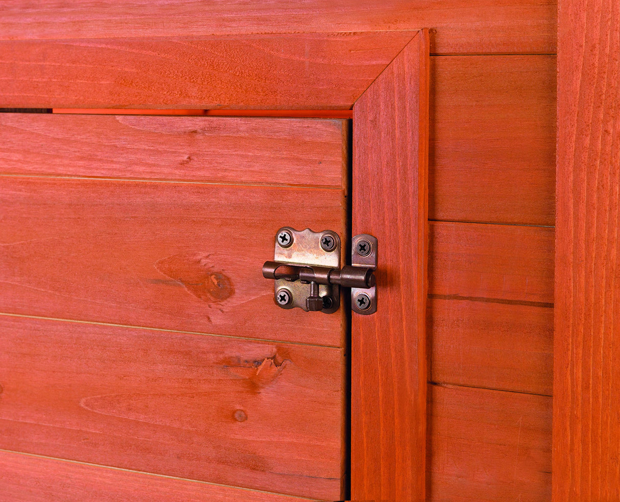 TRIXIE Natura Duck Coop with Ramp, Pull-Out Tub, Hinged Roof, Brown, 36x30x27 TRIXIE