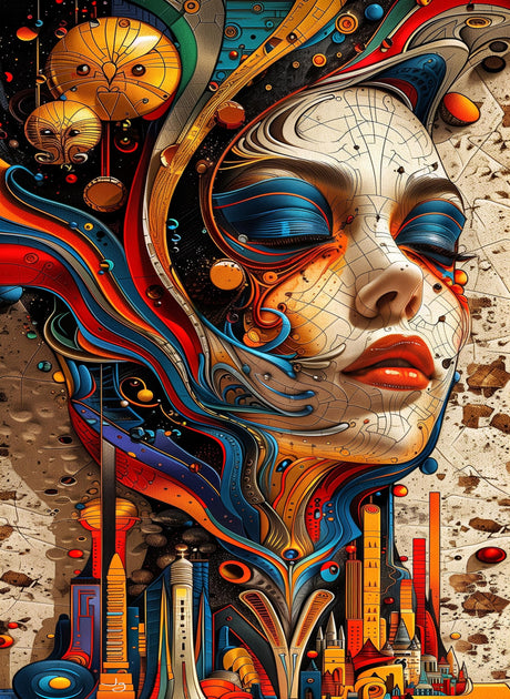 JigWall - 500 Pieces Magnetic Jigsaw Puzzles with a Magnetic Puzzle Board Included - Hard Puzzles for Adults - Art Wall Decor - Unique Gift & Difficult Puzzle - Premium Quality - Jeramondo Djeriandi JigWall