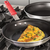 Tramontina Professional 10-Inch Non Stick Frying Pan, Heavy-Gauge Aluminum Skillet with Reinforced Nonstick Coating, Red Handle, Dishwasher and Oven Safe Tramontina