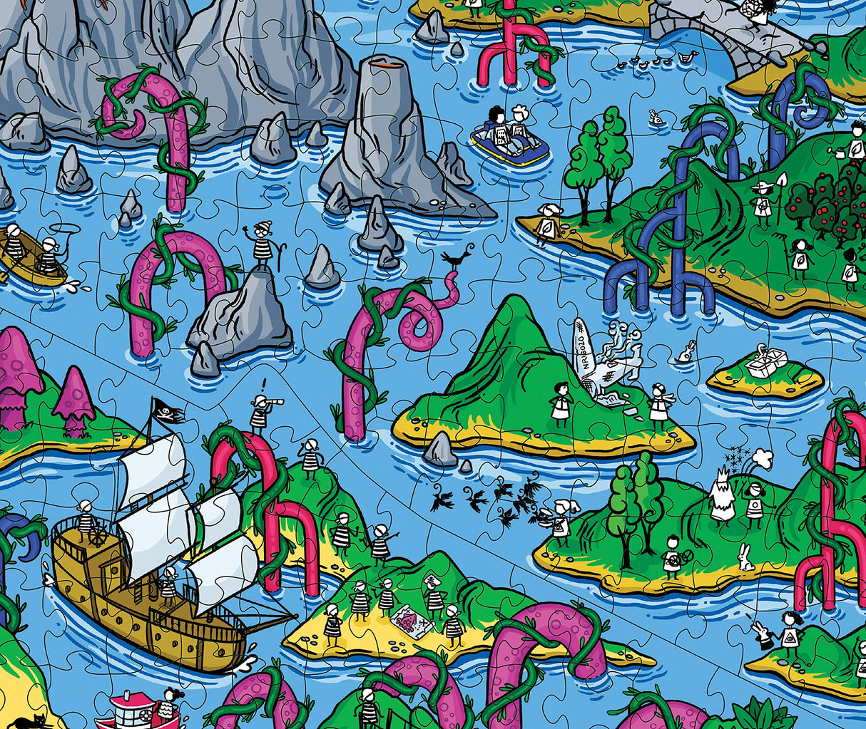 The Happy Isles • 1000-Piece Jigsaw Puzzle from The Magic Puzzle Company • Series One Magic Puzzle Company