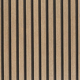 LOVADA Wood Slat Wallpaper Peel and Stick - 17.5'' x 100'' Self Adhesive Contact Paper for Walls, Wood Panel for Easy DIY Wall Decor (Brown) LOVADA