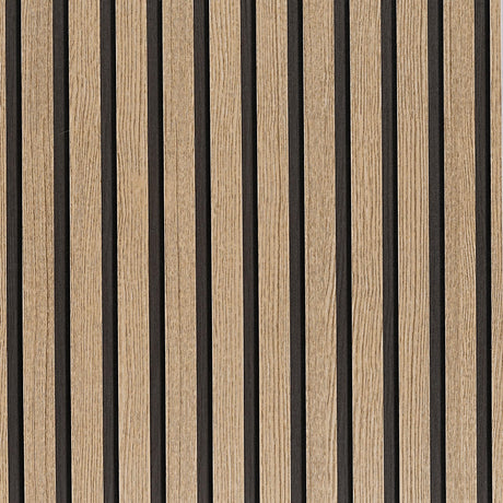 LOVADA Wood Slat Wallpaper Peel and Stick - 17.5'' x 100'' Self Adhesive Contact Paper for Walls, Wood Panel for Easy DIY Wall Decor (Brown) LOVADA