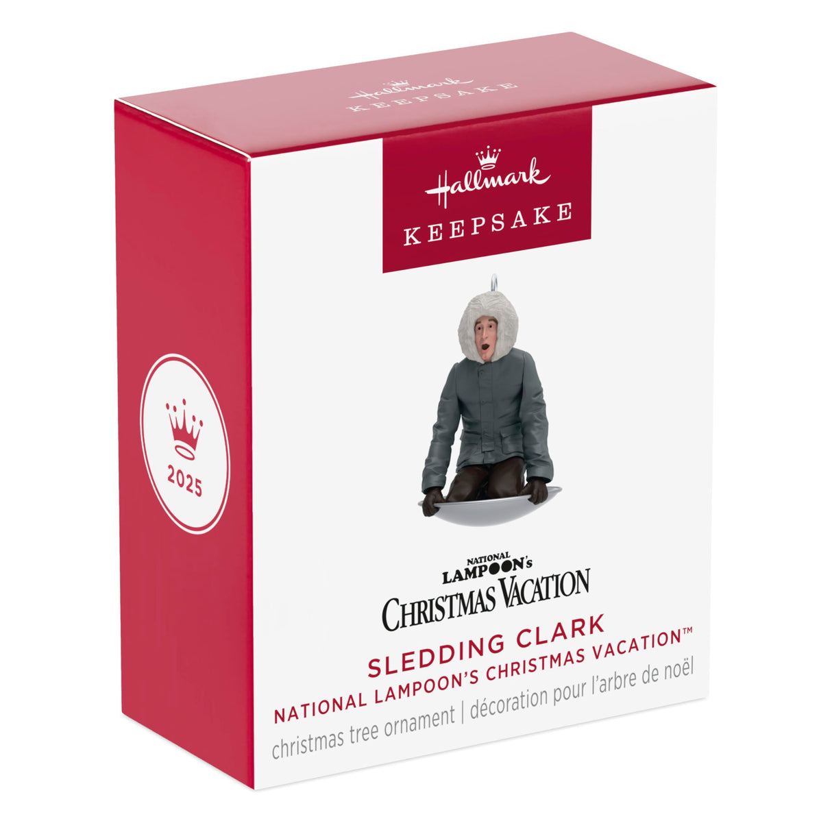 Hallmark Keepsake 1.25" Mini Christmas Ornament 2025, National Lampoon's Christmas Vacation Sledding Clark, Christmas Movie Gifts Hallmark Keepsake
