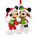 Hallmark Disney Mickey and Minnie Sharing Cocoa Christmas Ornament, Gifts for Disney Fans Hallmark