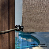 Pergola Shade Cover - Pergola Replacement Canopy with Breathable Shade Cloth for 10x10 & 12x10 FT Pergola (18 FT x 105 in, Walnut) Alion Home