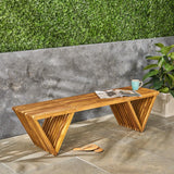 Christopher Knight Home Esme Outdoor Acacia Wood Bench, Teak Finish Christopher Knight Home