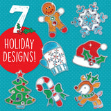 Creativity for Kids Holiday Easy Sparkle Window Art Craft Kit: Create 7 Window Art Designs, Holiday Crafts, Christmas Crafts for Kids Ages 6-8+, Christmas Activities for Kids Creativity for Kids