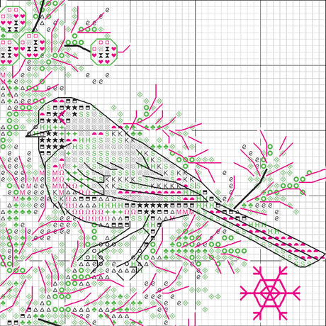 Dimensions 70-09624 Christmas Tree Holiday Counted Cross Stitch Kit, 8" x 10", 16 Cnt. White Aida, 4 Pieces Dimensions