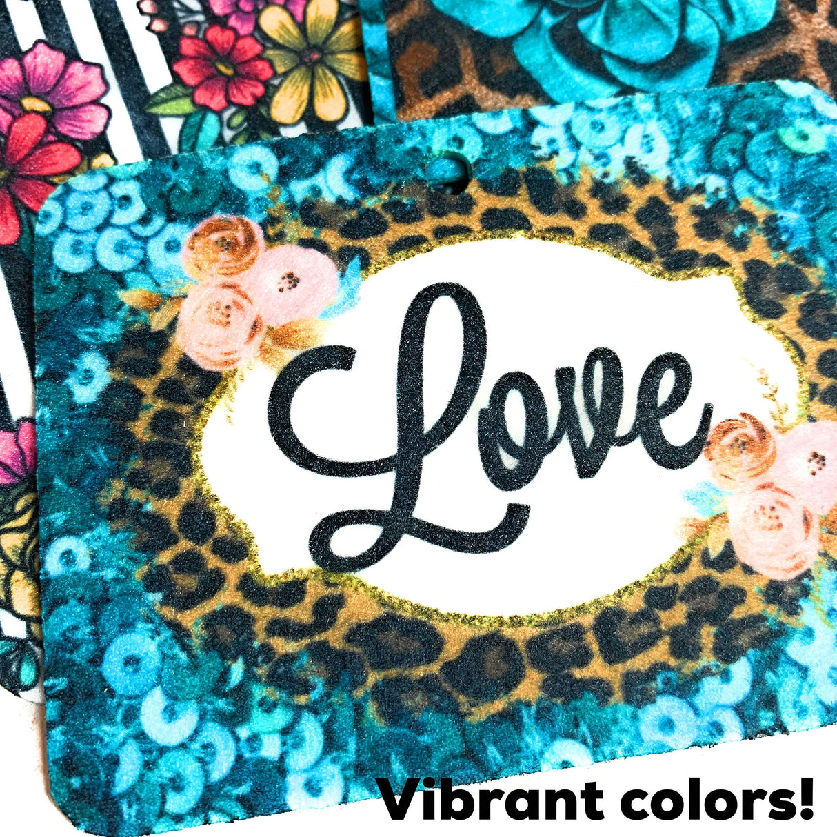 Sublimation Air Freshener Blanks 50 Pack Starter Kit 100% Polyester Felt Infusible DIY HTV Inks Heat Press Candyland Studio