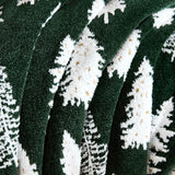 WDCOZY Christmas Throw Blanket Christmas Tree Reversible Super Soft Knitted Couch Bed Sofa Microfiber Chenille Luxurious Home Decor Warm Cozy Comfy Lightweight Holiday Blanket Winter 50x60 Green WDCOZY