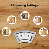 YSSOA 2-Slice Toaster, 5 Browning Setting and 3 Function: Bagel/Defrost/Cancel, Toaster with Extra Wide Slot & Removable Crumb Tray, Black YSSOA