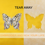 New Brothread Tear Away Machine Embroidery Stabilizer Backing 8"x8" - 100 Precut Sheets - Medium Weight 1.8 oz- Fits 4x4 and 6x6 Hoops New brothread