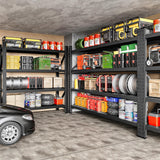 71.3" Wide Heavy Duty Garage Shelving Units,5000LBS Deep Storage Shelves,Black Metal Garage Shelves,Steel Shelf,Large Storage Rack,Industrial Shelving for Shop,Warehouse,Basement,71.3"W x 24"D x 70"H SISESOL