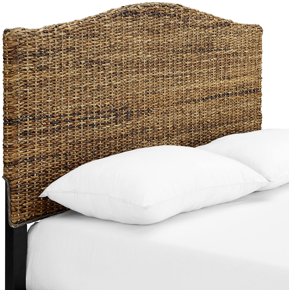 Crosley Furniture Serena Handwoven Natural Fiber Rattan Bed Headboard, Banana Leaf, King Crosley Furniture