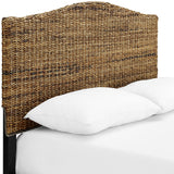Crosley Furniture Serena Handwoven Natural Fiber Rattan Bed Headboard, Banana Leaf, King Crosley Furniture