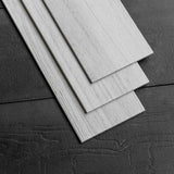 Brosisincorp Peel & Stick Wood Wall Panels - Real Paulownia Wood Shiplap Boards for Accent Walls, DIY Easy to Install - (12.4 Sq Ft, 10Pcs - 5" Wide, White Smoke) Brosisincorp