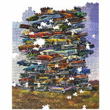 TDC Games Classic Car Puzzle Fabulous 50s Junkpile by Dale Klee, 1000 Piece Jigsaw Puzzle for Kids and Adults, 26.75 x 19.25 inches Educational Puzzles, Difficult and Challenging Classic Car Puzzle TDC Games