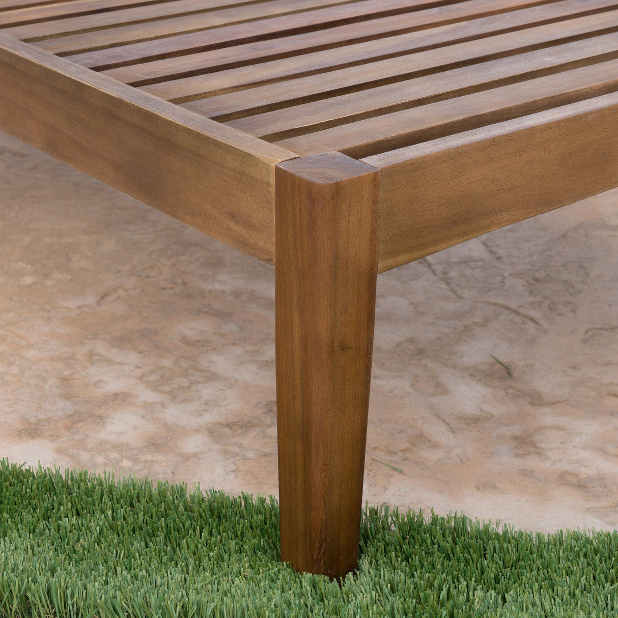 Christopher Knight Home Perla Outdoor Acacia Wood Chaise Lounge, Teak Finish Christopher Knight Home