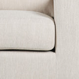 Christopher Knight Home Wesley Contemporary Fabric Club Chair, Beige, Dark Brown 33.5D x 33.75W x 32H Inch Christopher Knight Home