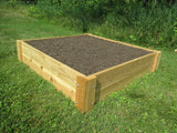 Infinite Cedar Premium Cedar Raised Garden Bed - 1" Thick Wood (4' x 4' x 11" H) Infinite Cedar
