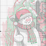 Dimensions Counted Cross Stitch Kit 'Garden Shed Snowman' 14 Count White Aida, 12'' x 14'' Dimensions