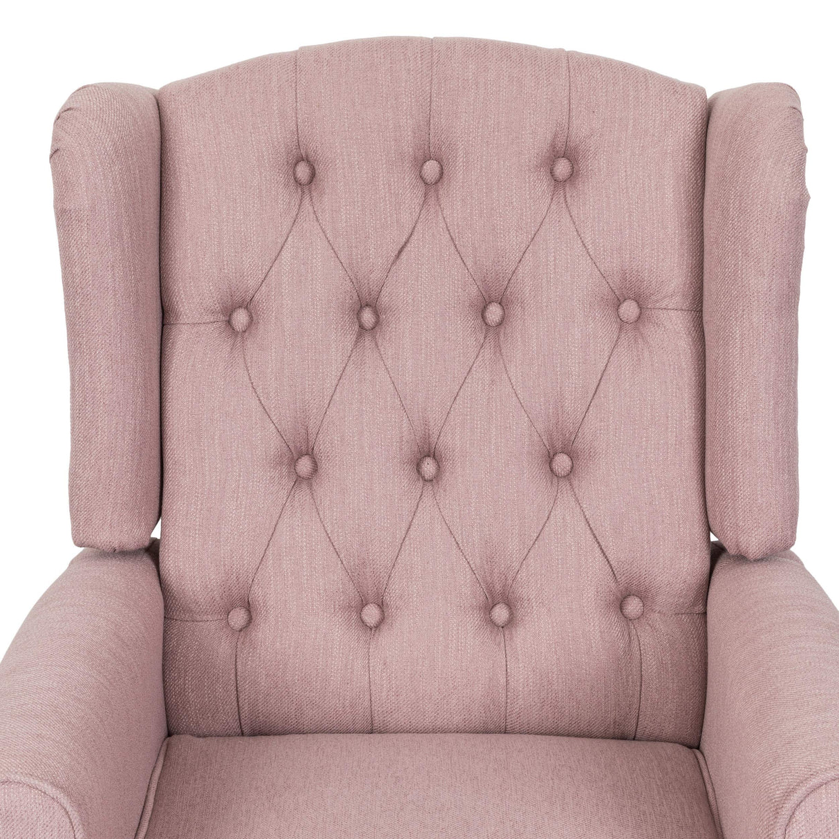 Christopher Knight Home Sarah Fabric Recliner, Light Blush, Dark Brown Christopher Knight Home