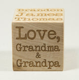 Personalized Wooden Baby Block Little Wooden Wonders