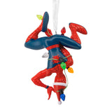 Hallmark Marvel Spider-Man Hanging from Lights Christmas Ornament, Gifts for Marvel Fans Hallmark